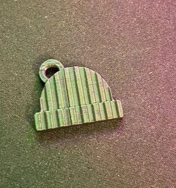 Beanie hat keychain