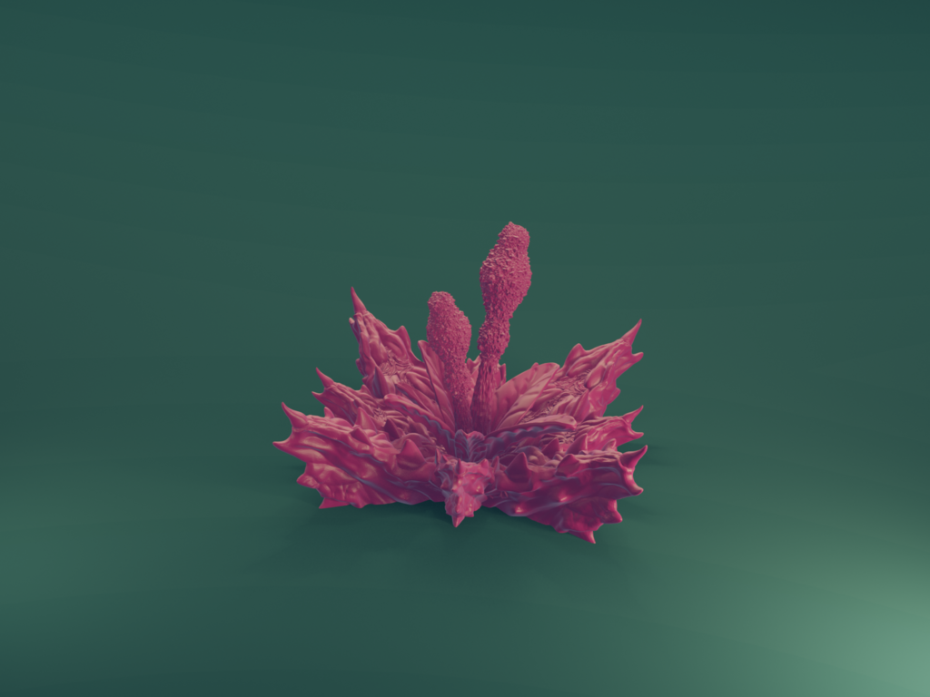 Alien Flora HY – Hematophyte Yggralith Bioplant for Sci-Fi Terrain or Display