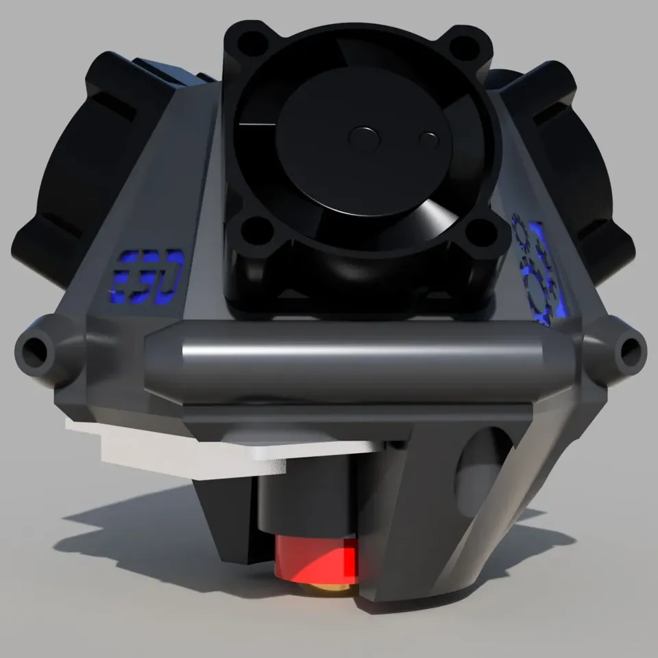 Delta effector for E3D Revo micro, with autolevel mount (opt.) by