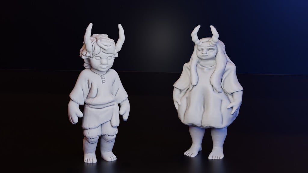 Tiefling Children NPC (DND / TTRPG)