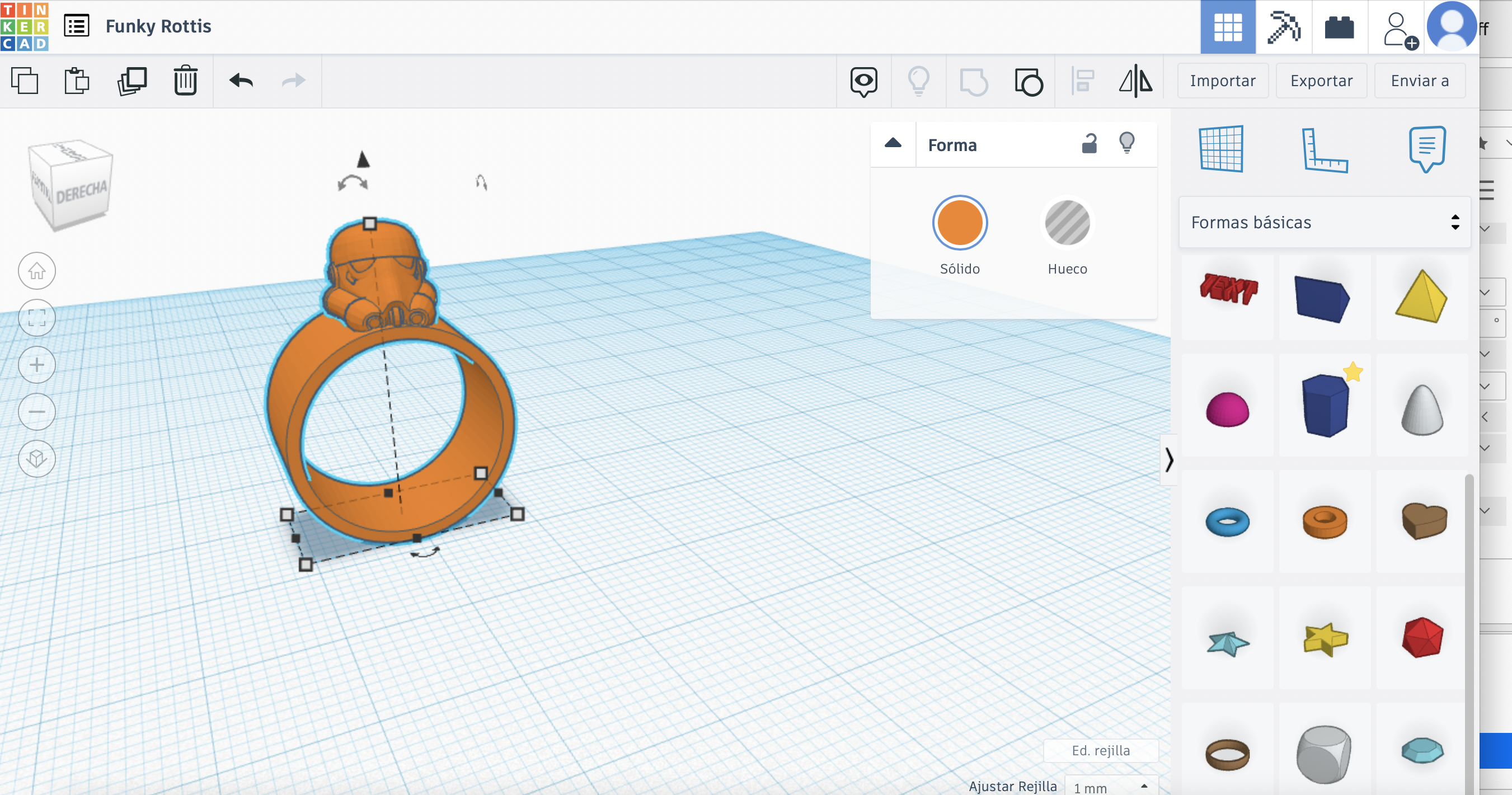 Miniatura 7 do modelo 3D Storm Trooper Ring