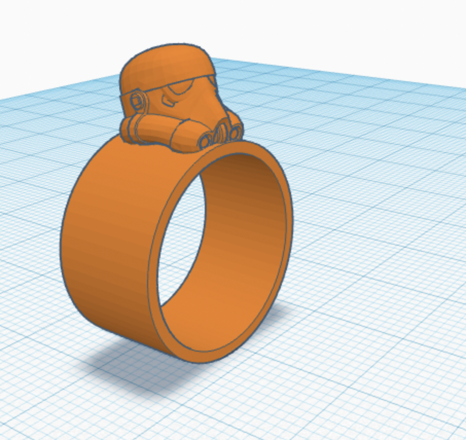 Miniatura 6 do modelo 3D Storm Trooper Ring