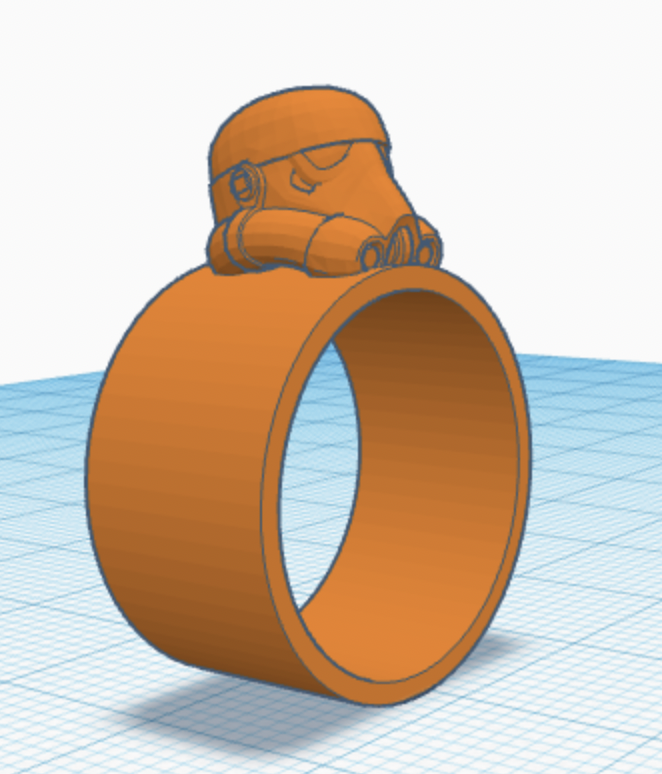 Miniatura 3 do modelo 3D Storm Trooper Ring