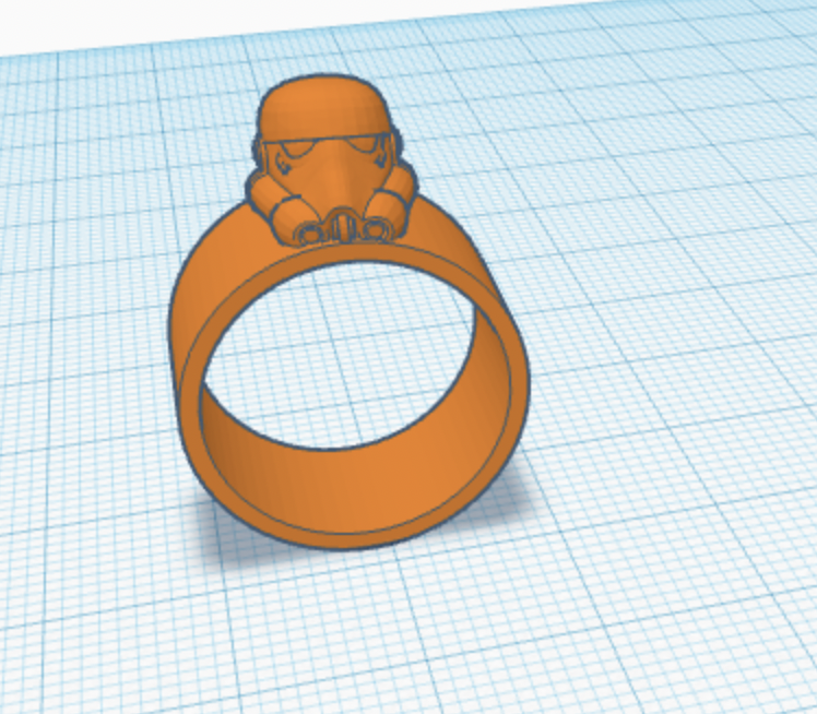 Miniatura 5 do modelo 3D Storm Trooper Ring