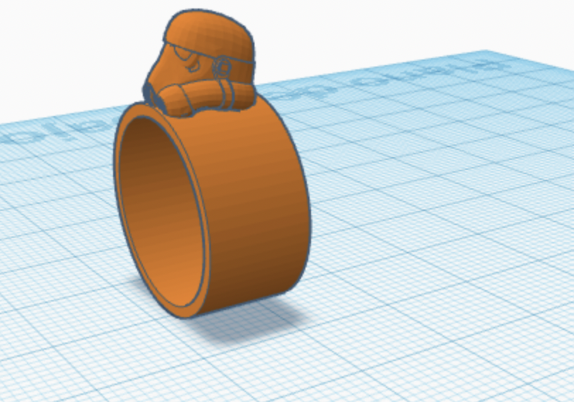 Miniatura 2 do modelo 3D Storm Trooper Ring