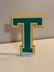 Alphabet Letter T by Thibaud Chrun | Download free STL model ...