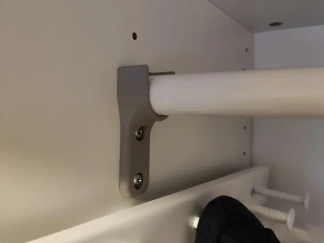IKEA Komplement Clothes Rail Upgraded Mount