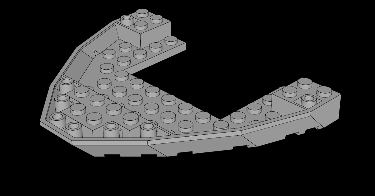 Lego Compatible (47404.dat) Boat Base 10 x 12 by thall72 | Download ...
