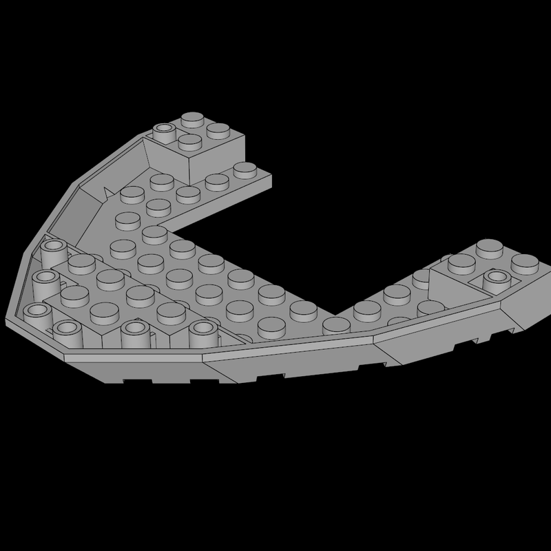 Lego Compatible (47404.dat) Boat Base 10 x 12 by thall72 | Download ...