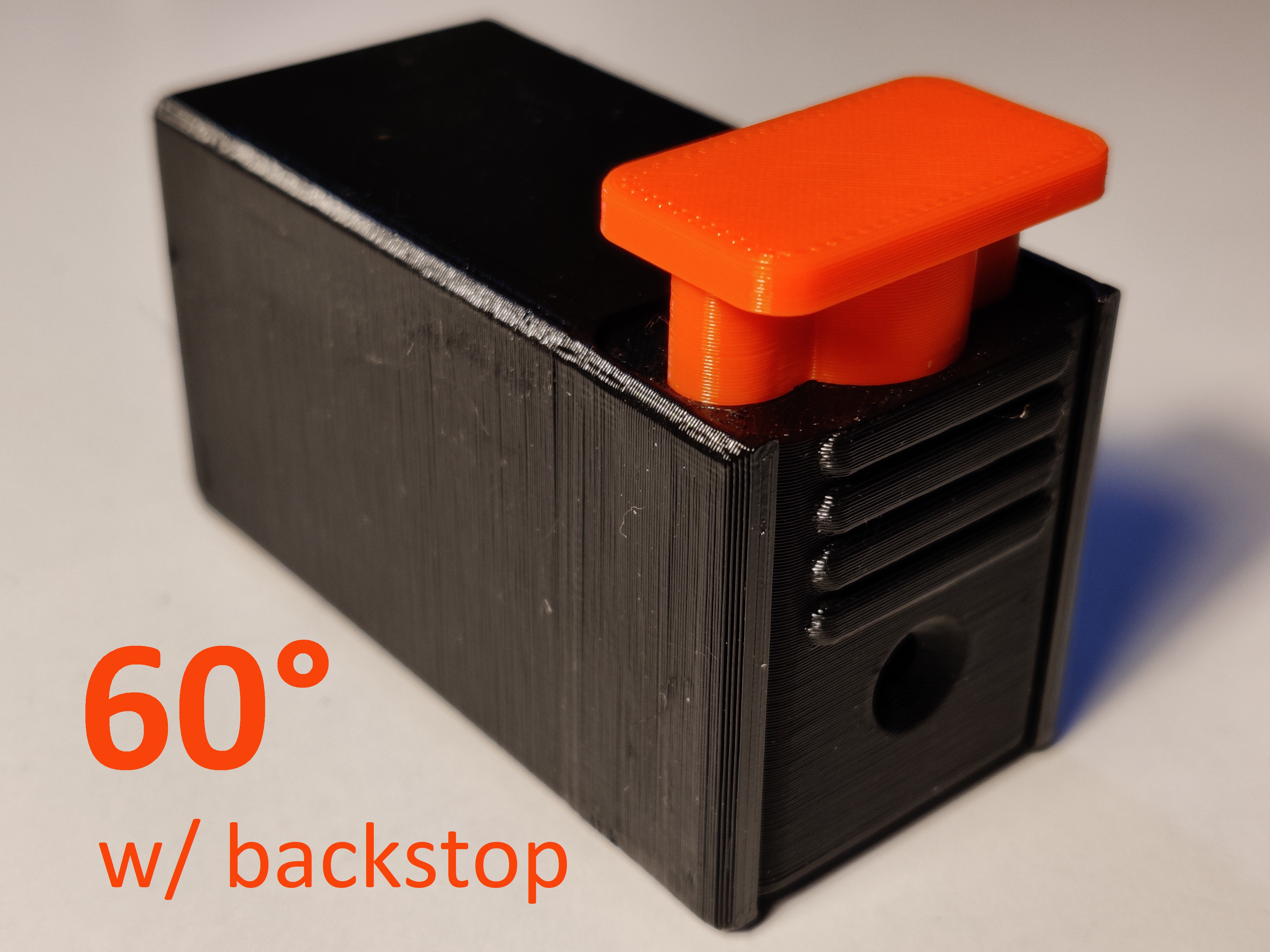 Filament cutter 60° easy to empty cutter box (with backstop)
