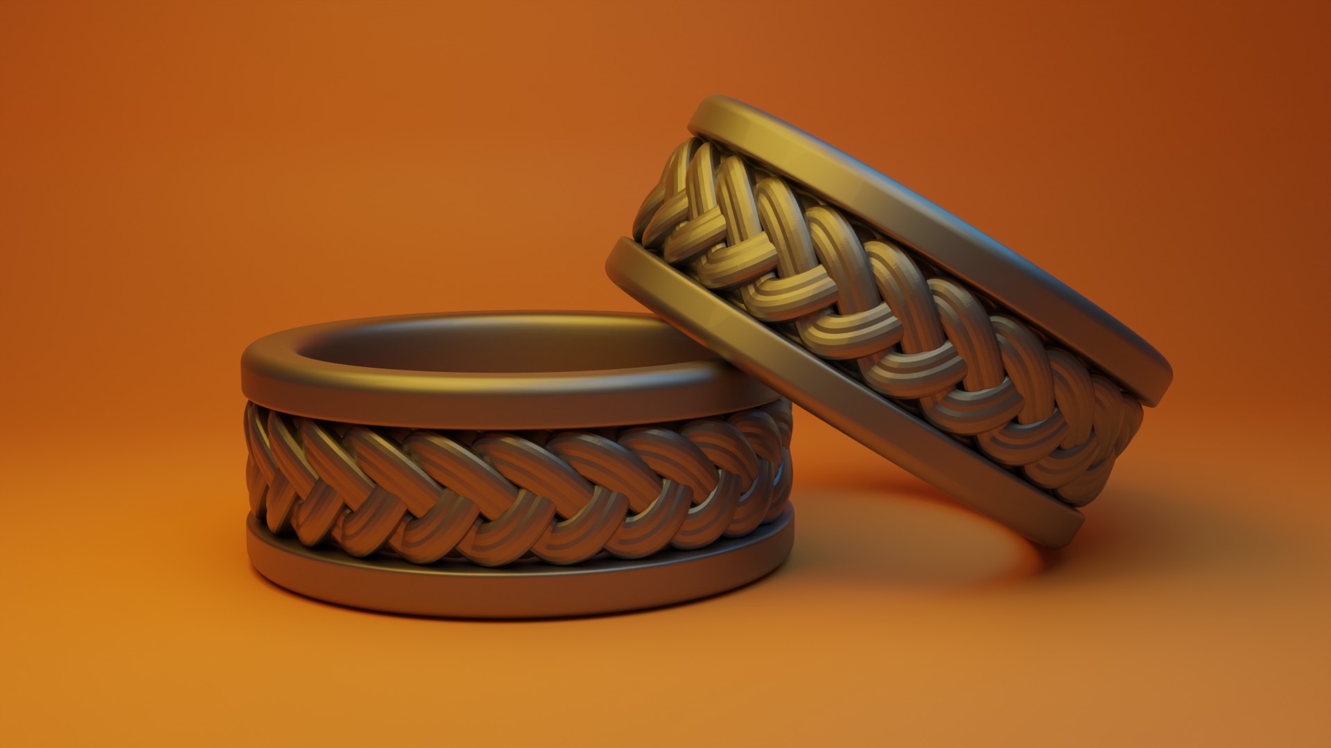 Nordic Braided Ring 3D model thumbnail