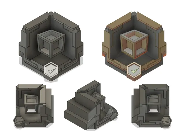 Anamorphic 3D model - PRUSA APPROVED DESIGNER BADGE