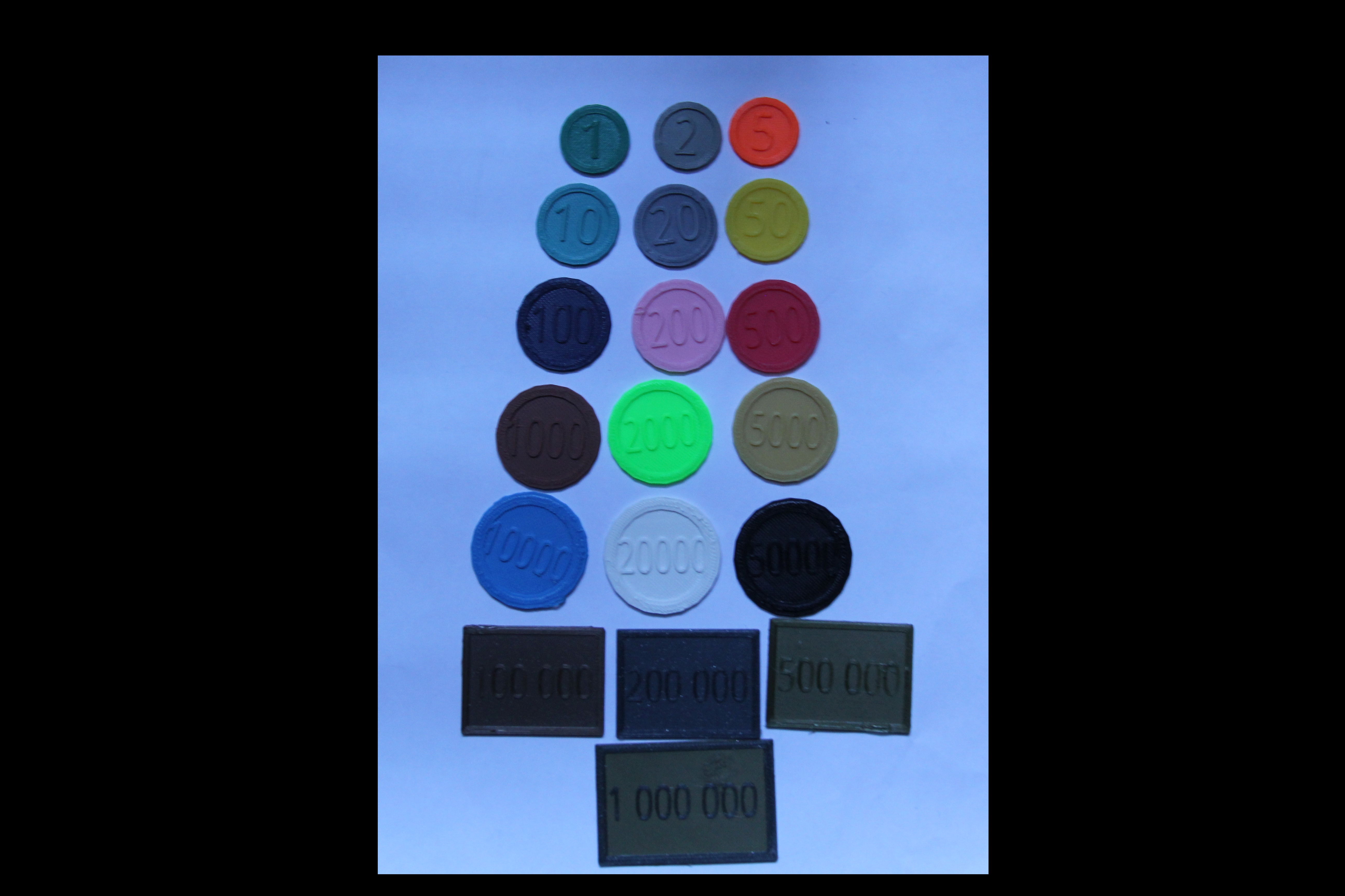 Sada žetonů do stolní hry / Set of coins for tabletop games