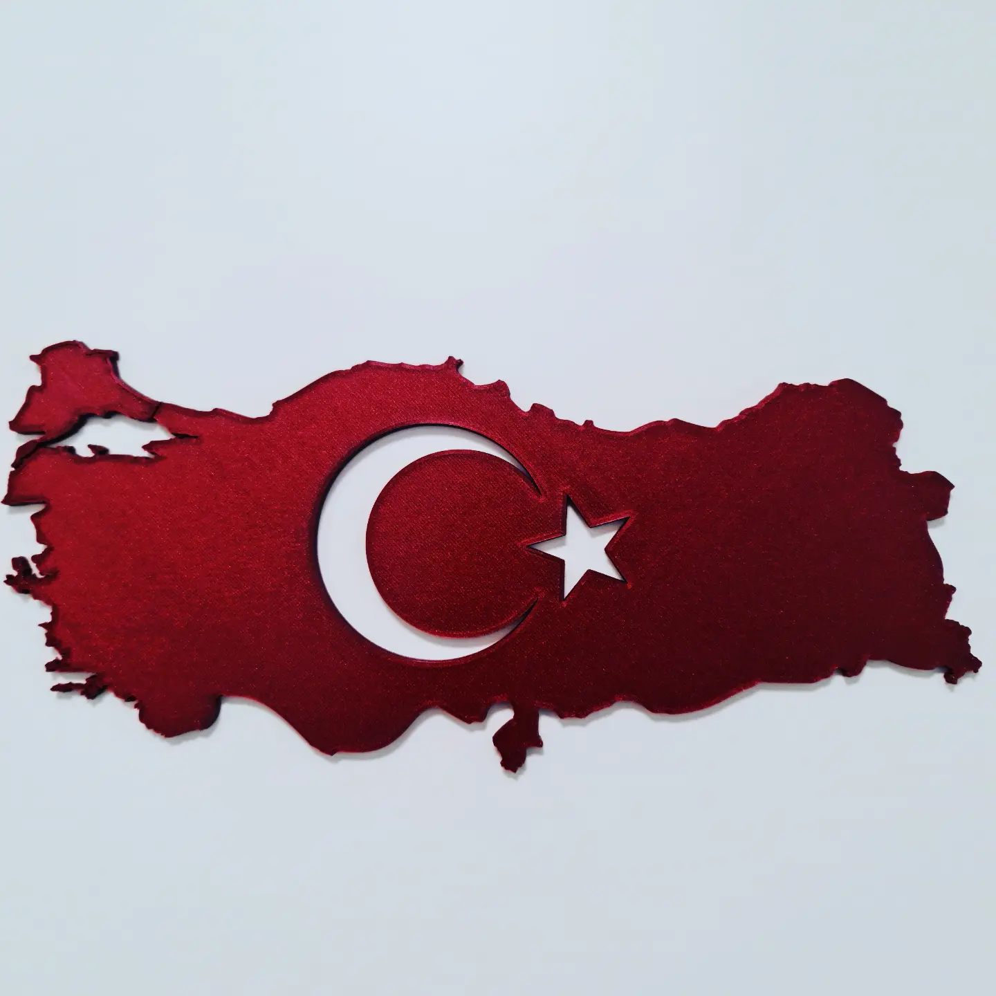 TURKEY MAP (TÜRKIYE BAYRAĞI)