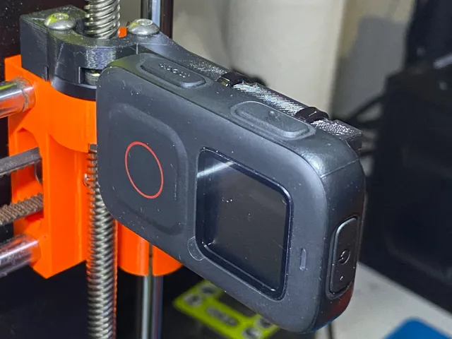Bracket for GoPro 'The Remote' for time lapse on MK3S