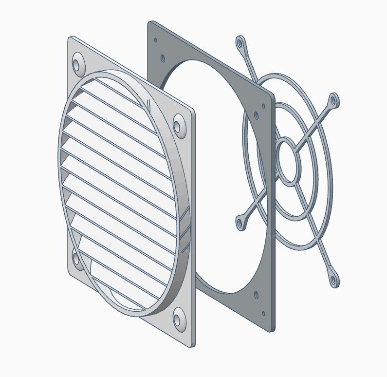 200mm fan mount with cover
