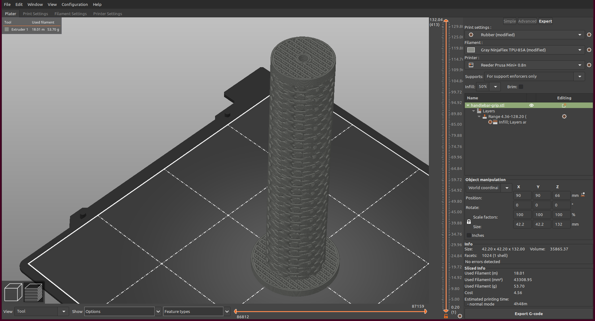 Gyroid Handlebar Grip — thumbnail 3