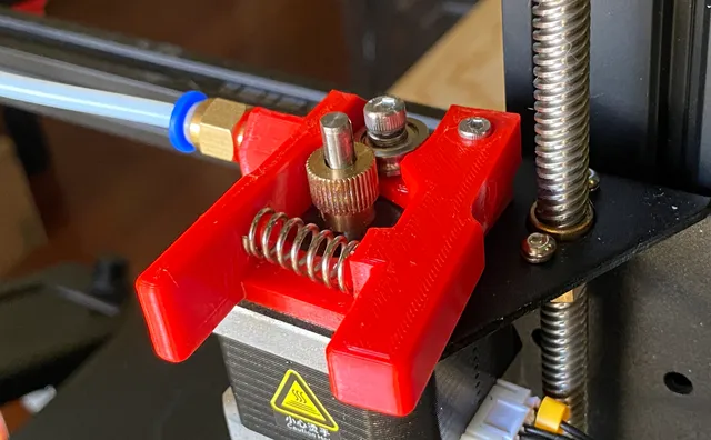 BV3D Remix of The Most Ultimate Creality CR-10/S4/S5/Ender 2/Ender 3/Ender 4 Extruder Strong Upgrade With an Extruder Arm that Provides a Little More Tension, and also with a much longer name.