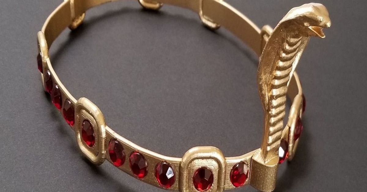 Egyptian Crown Headpiece Cobra by Plexi Download free STL model