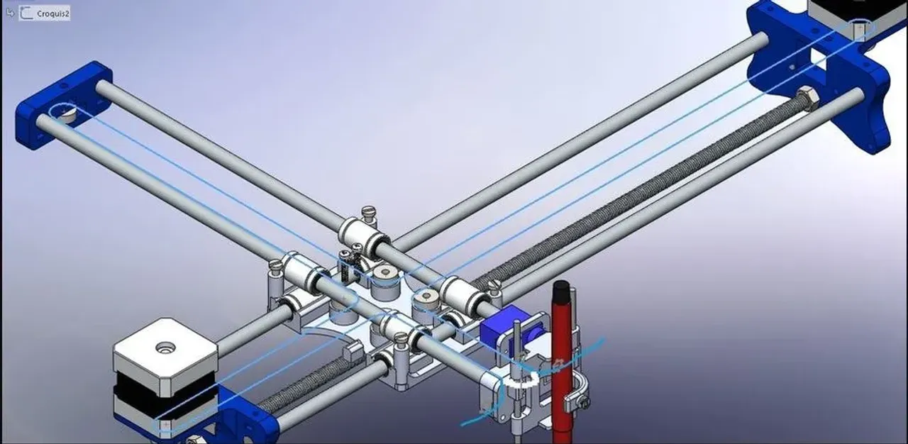 Drawing Robot - Arduino Uno + CNC Shield + GRBL by Plexi