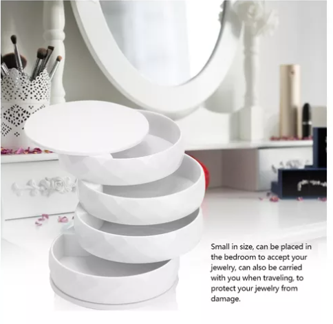 rotatory jeweler with 5 storage trays