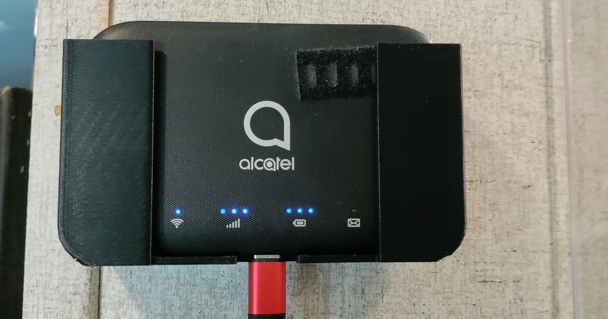 Alcatel Hotspot Wall Mount by 3DontheGO Download free STL model
