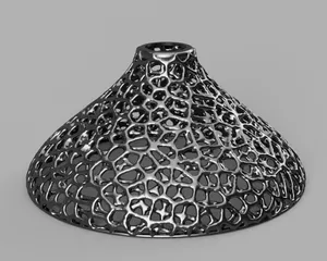 Voronoi Lamp Shade/Voronoi Lampenschirm by Bernd, Download free STL model