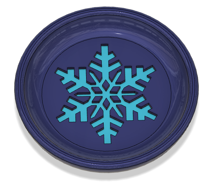 Coaster - winter (snowflake)