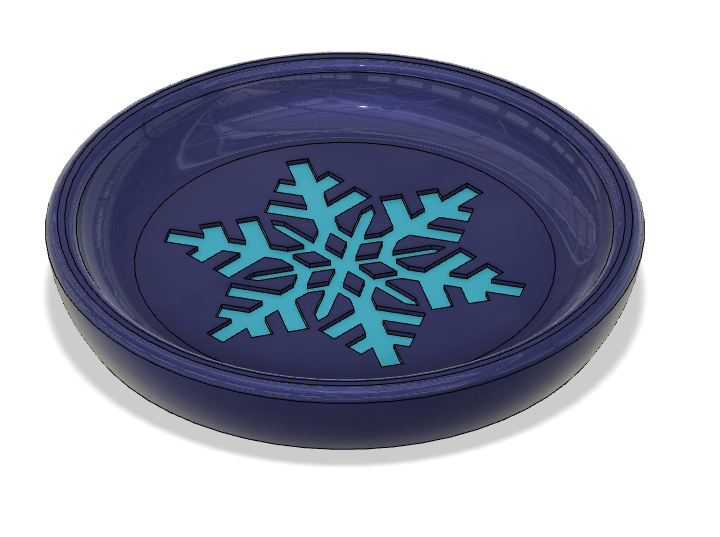 Miniatura 2 do modelo 3D Coaster - winter (snowflake) - mmu