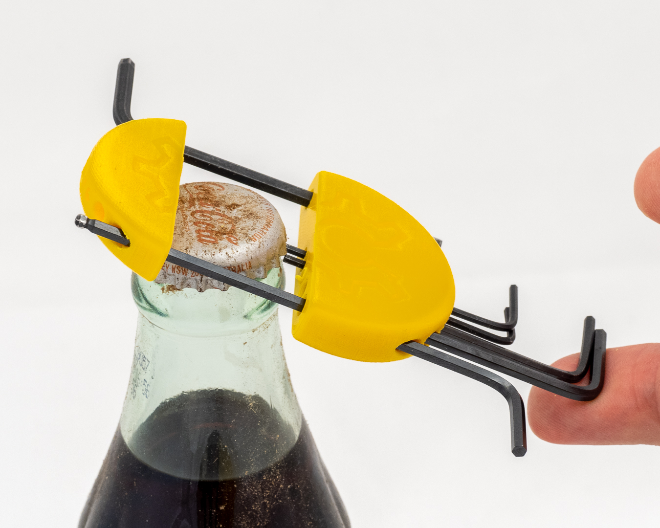 Open Source Magnetic Multitool Bottle Opener Hex Key Holder Ringpull Assist Fridge Magnet