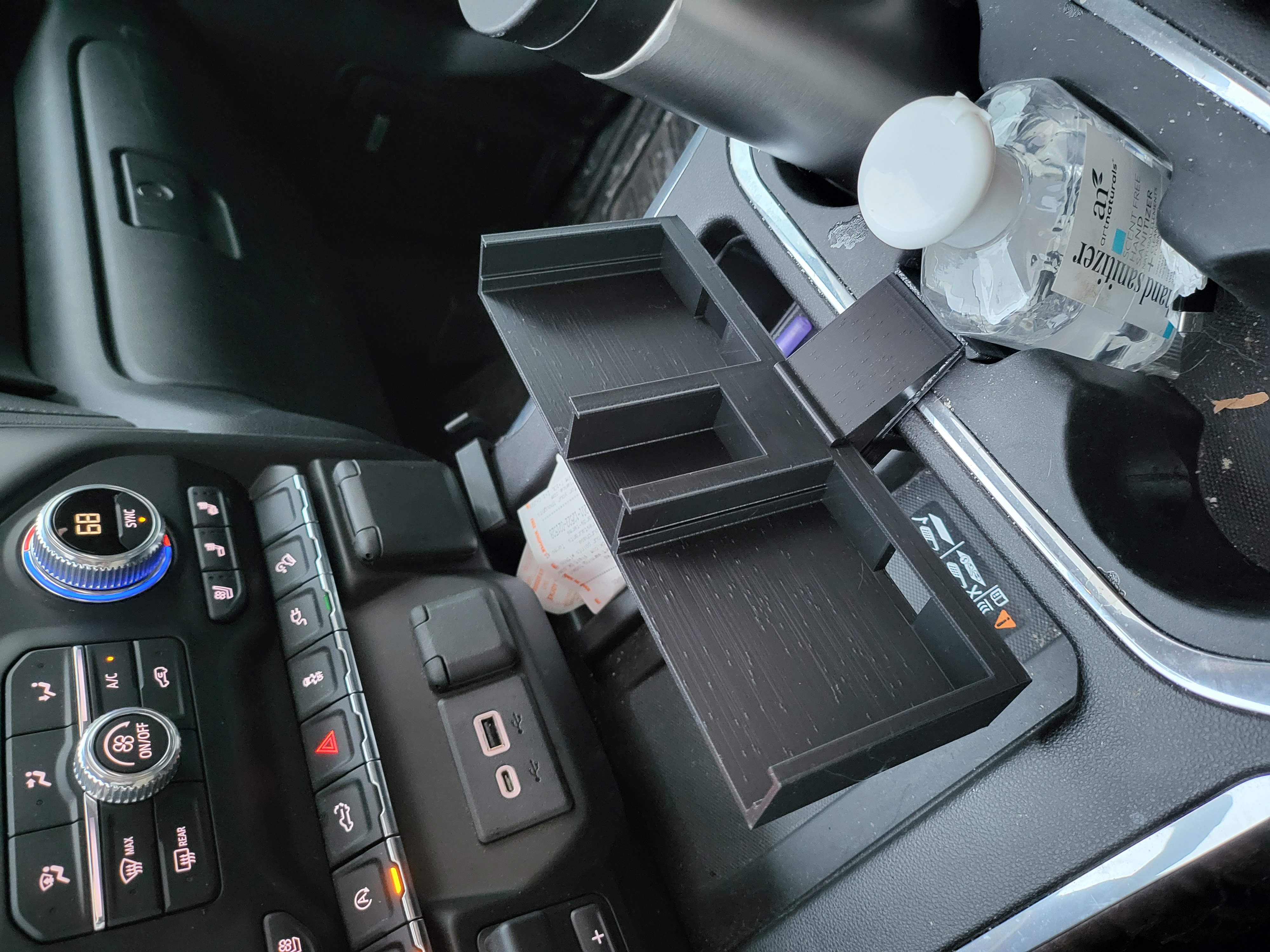 Phone holder for GMC Sierra pickup truck