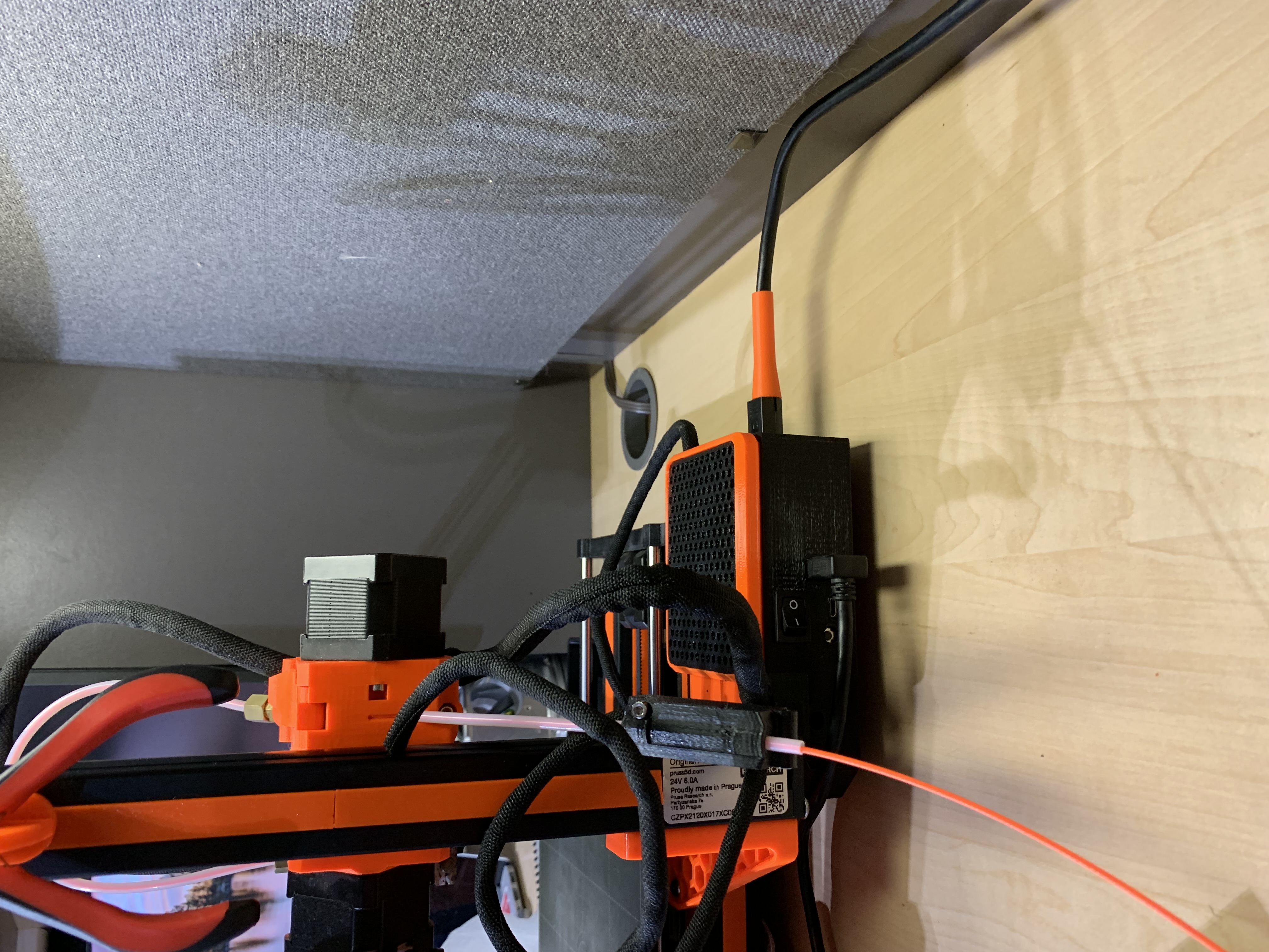 Miniatura 2 do modelo 3D Prusa Mini Power Cable Protector - Simple