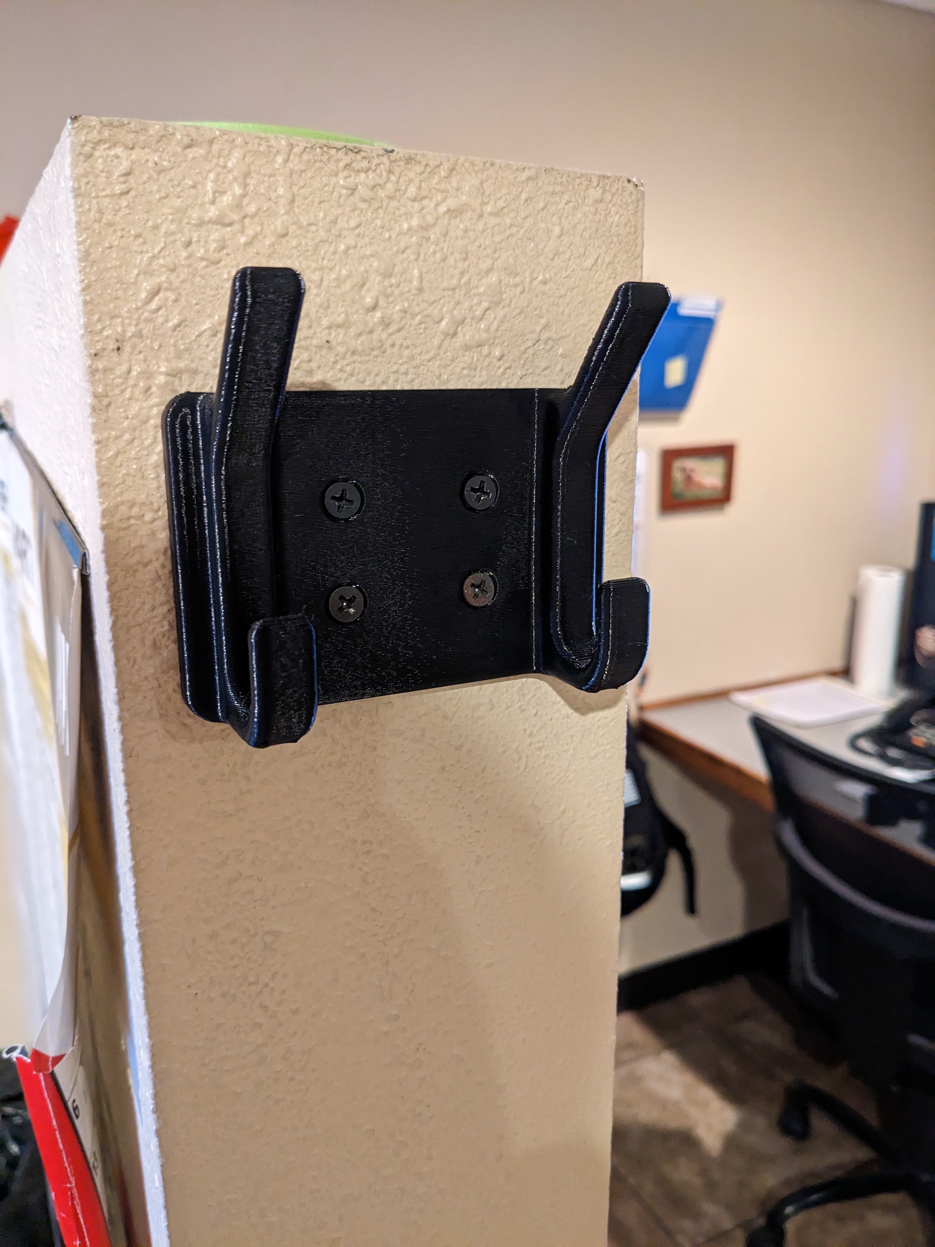 2 Hook Compact Coat Rack