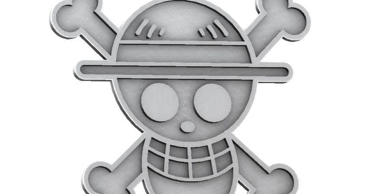 3D file Luffy Flag 2 One Piece 🗝️・3D printable model to download・Cults