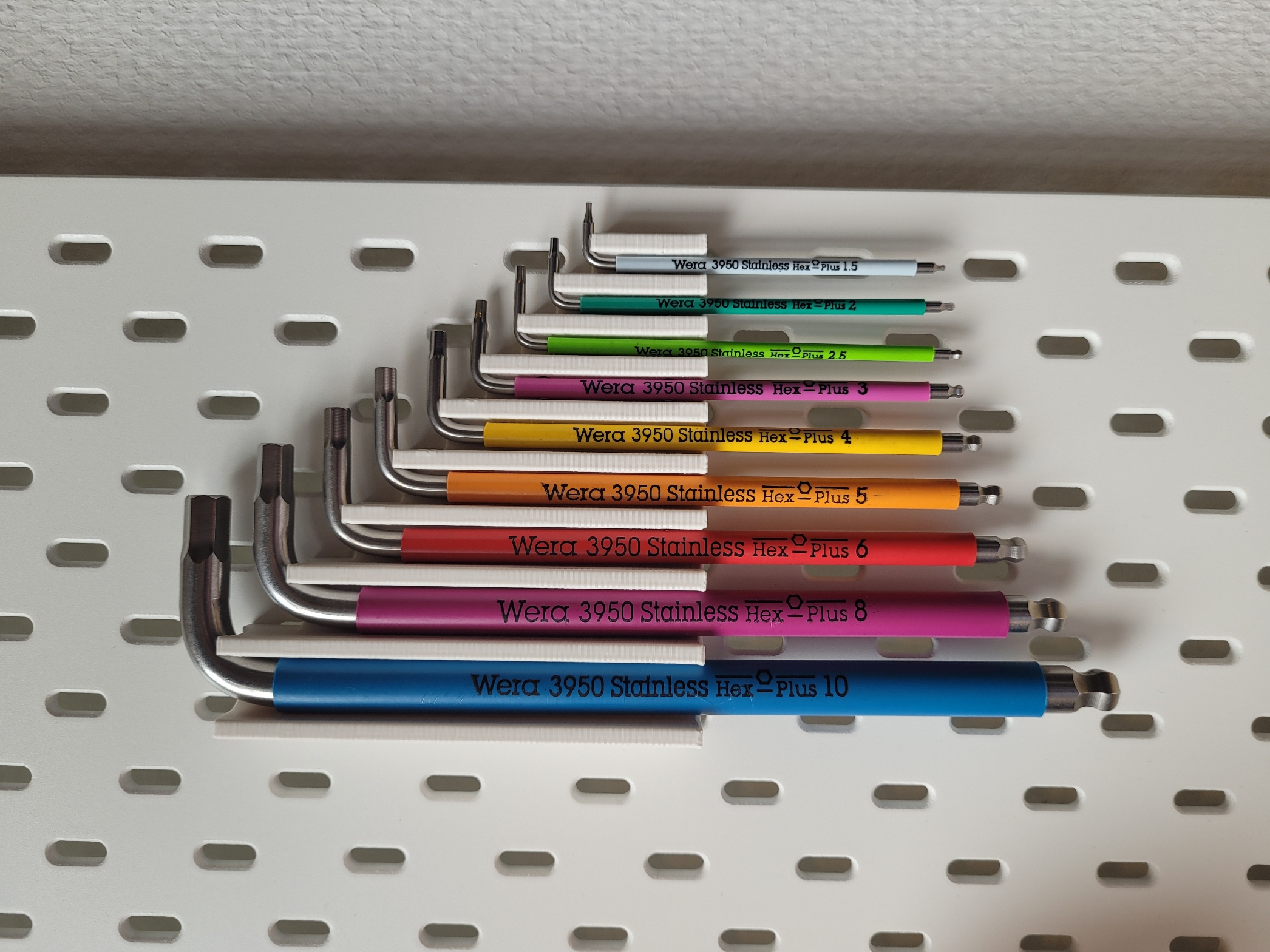 Ikea Skadis Wera keys magnetic mount