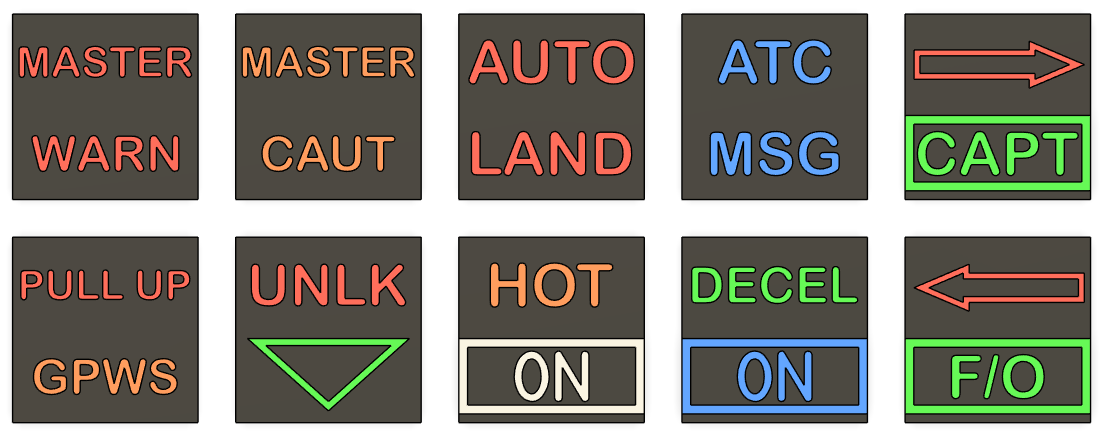 Miniatura 4 do modelo 3D Labels for Korry Switch A320 - V2