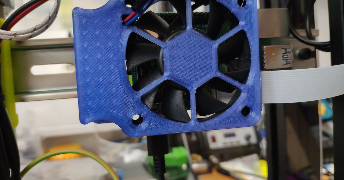 Raspberry Pi 4B DIN rail mount with optional fan by Farnsworth