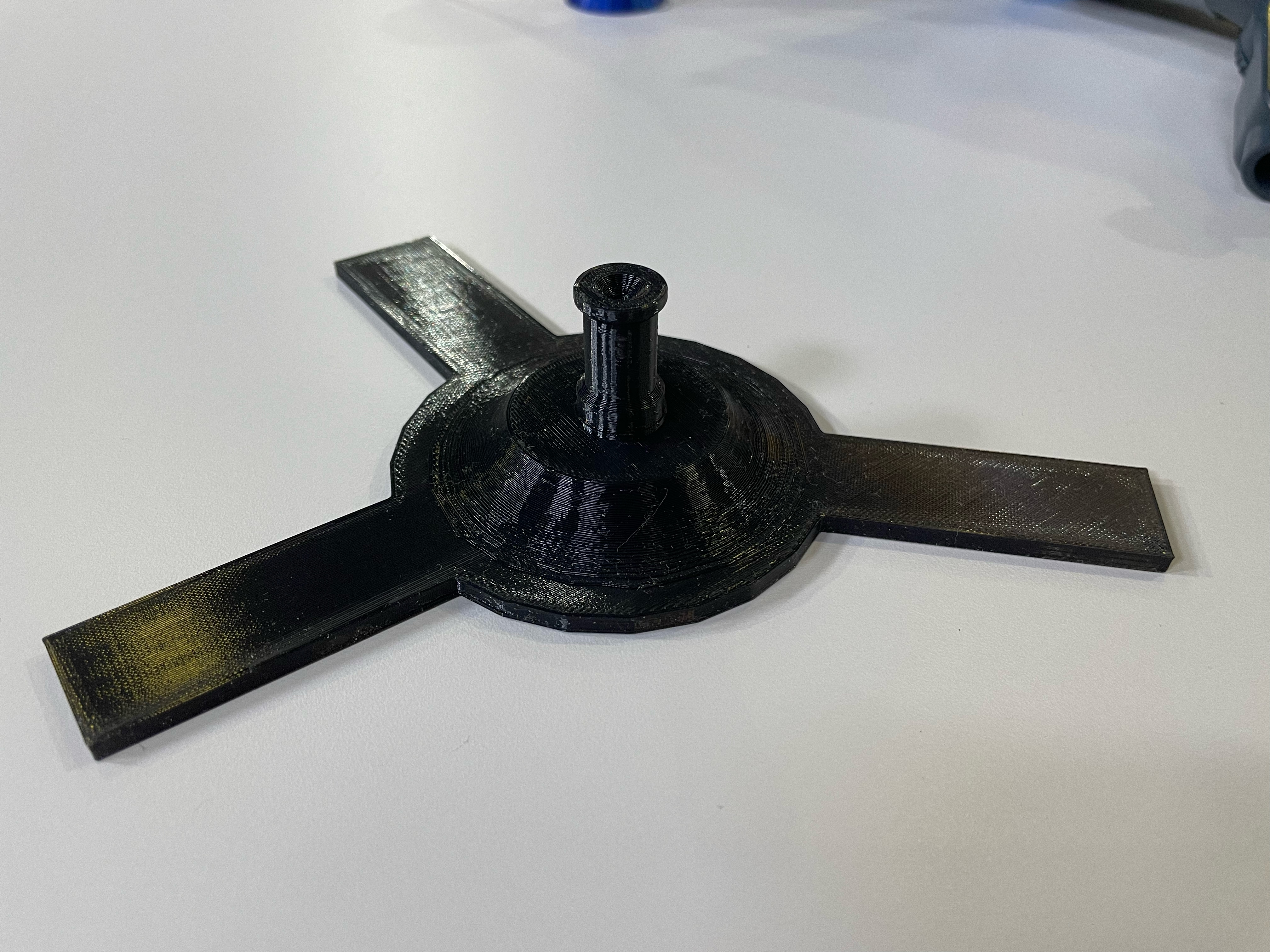 Small light tripod on ground