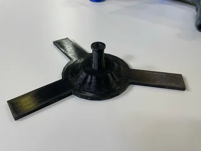 Small light tripod on ground