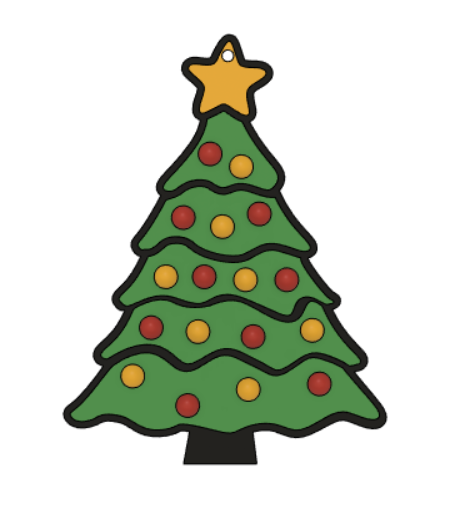 2D Christmas Tree