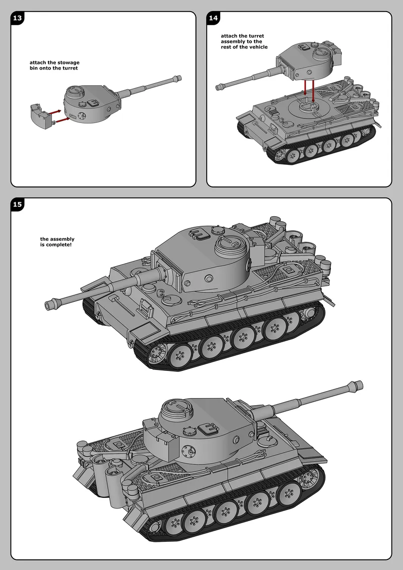 Tiger 1 Kit Card by agepbiz | Download free STL model | Printables.com
