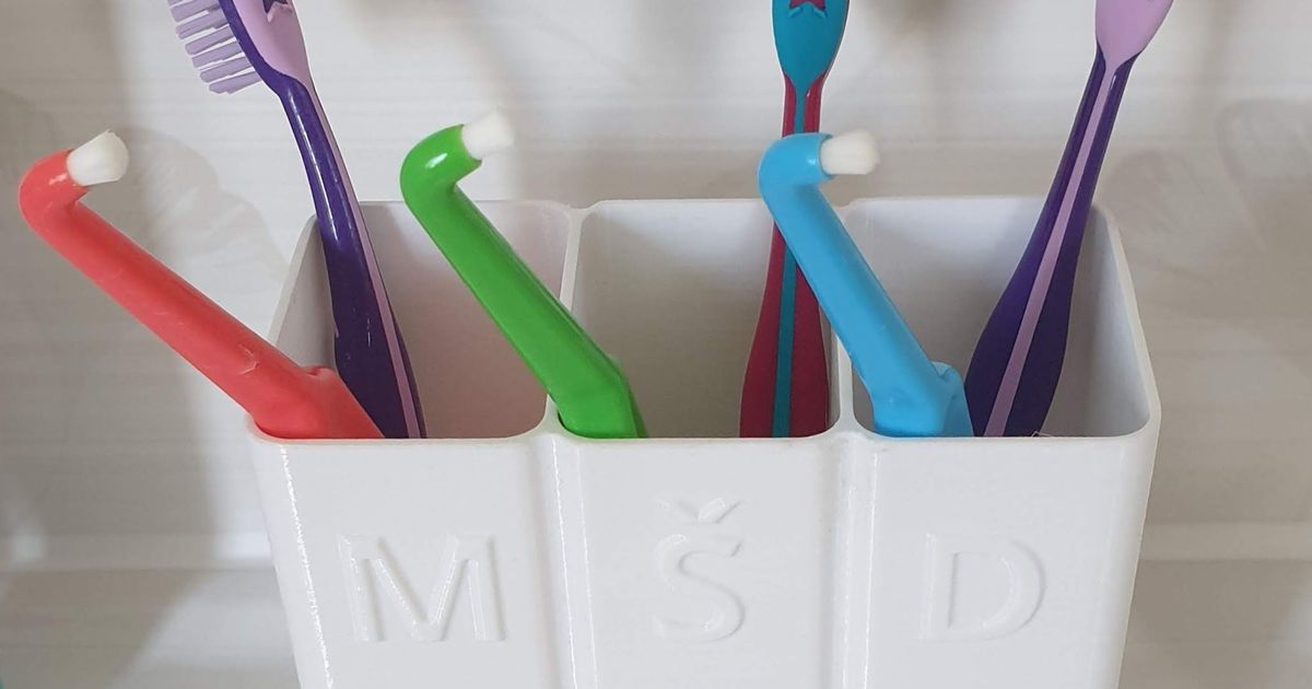 Toothbrushes holder by DusanJ Download free STL model