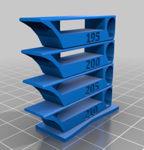 PLA Short Smart Compact Temperature Calibration Tower