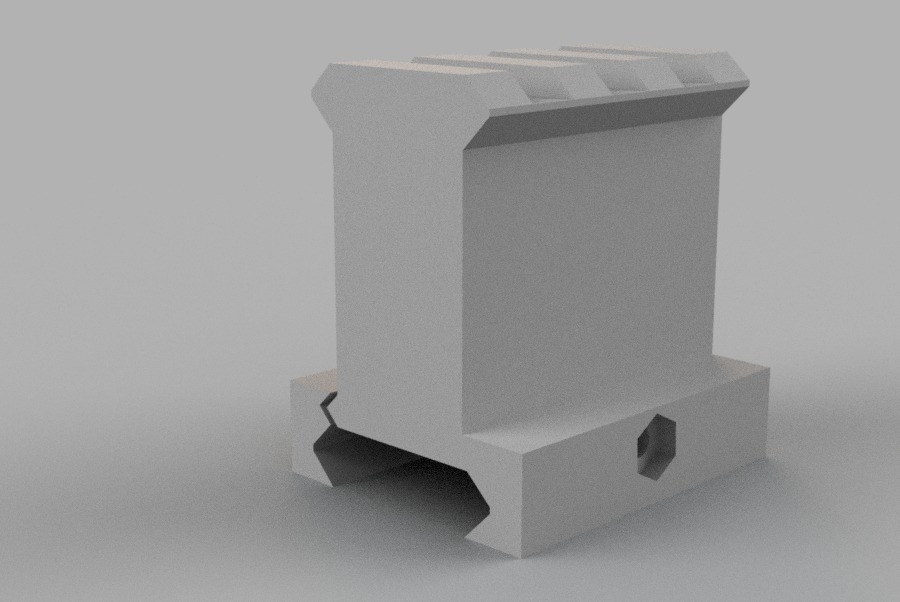 RIS/Picatinny riser (metric parts, airsoft) por Citruspers | Descargar ...