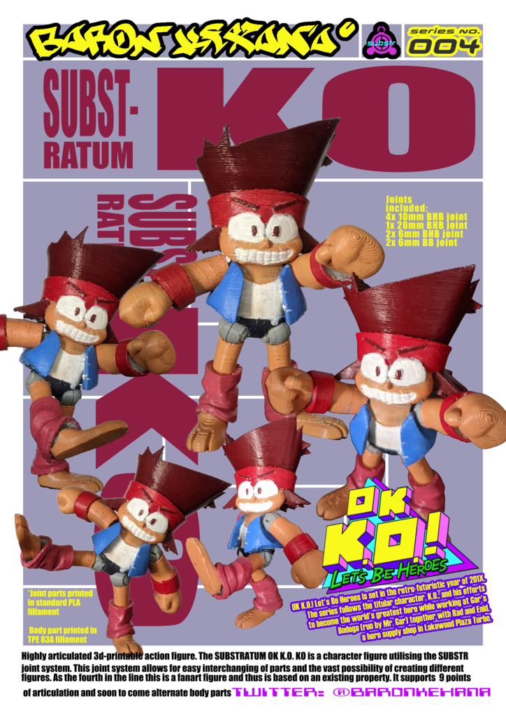 Substratum OK K.O.! KO Posable Action Figure SUBSTR 004