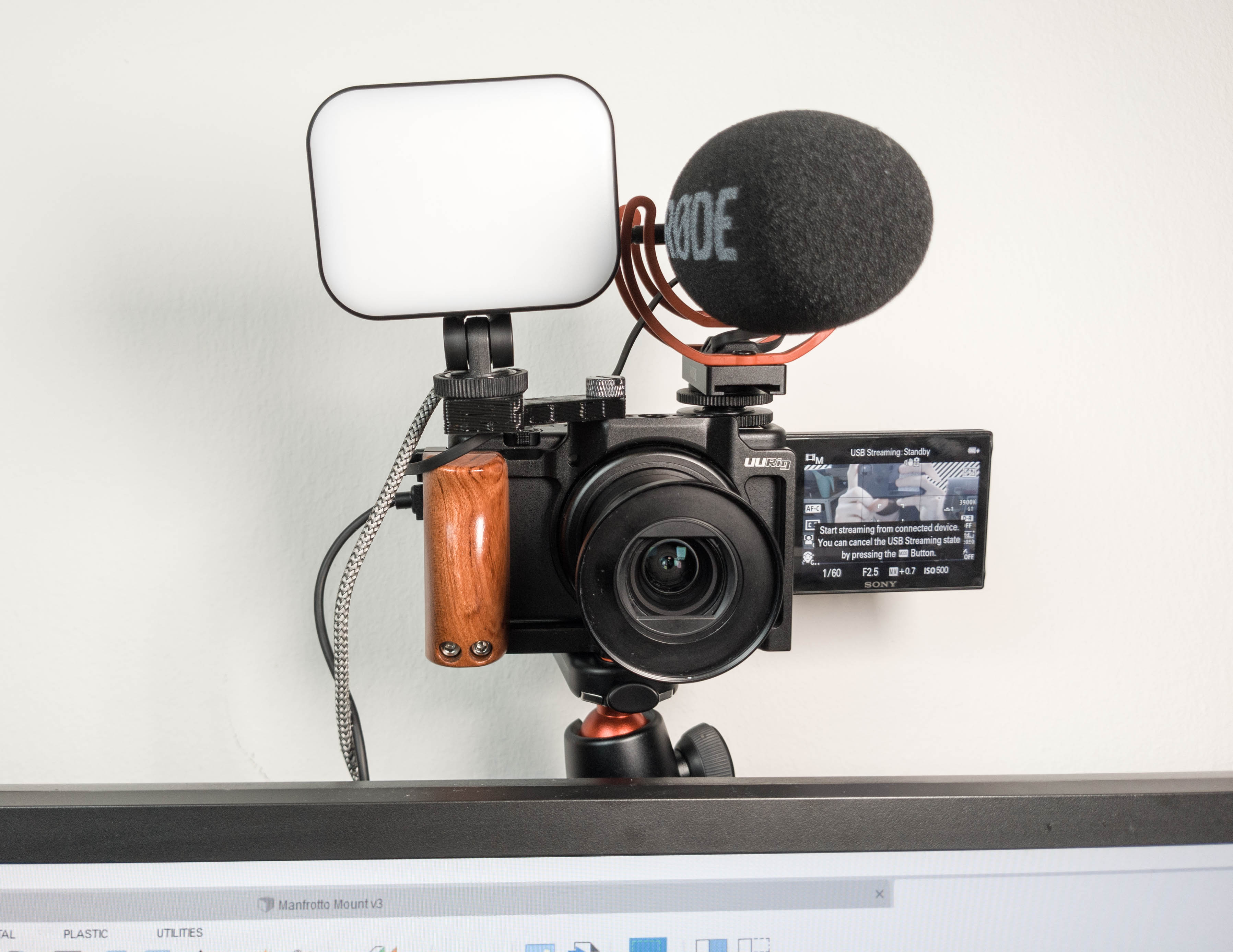 Camera mount for Monitor Arms