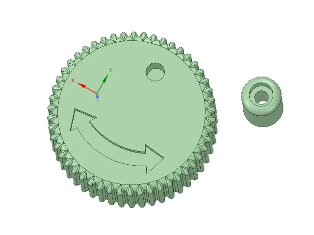Knoflík na trapézovou tyč ø8 pro CNC