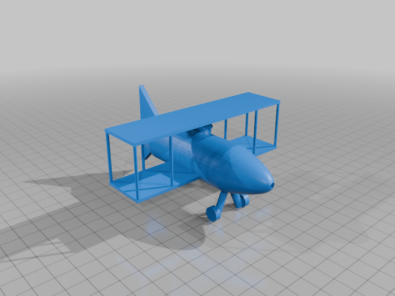 WW1 Biplane Model