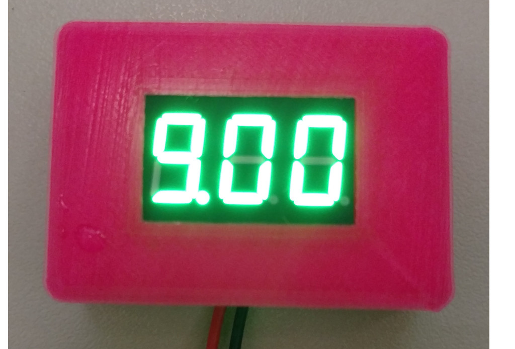 Miniatura 2 do modelo 3D LED Voltmeter mount
