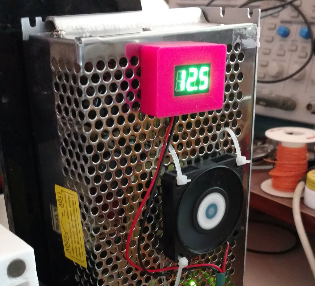 Miniatura 3 do modelo 3D LED Voltmeter mount